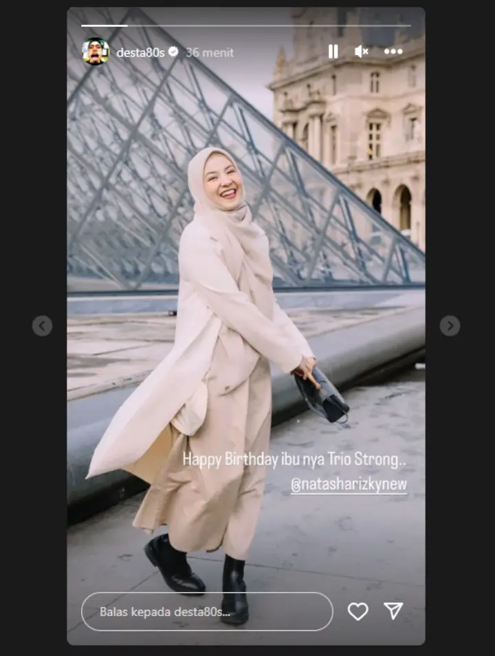 Desta Pajang Foto Cantik Natasha Rizky di Momen Ultah Sang Mantan Istri