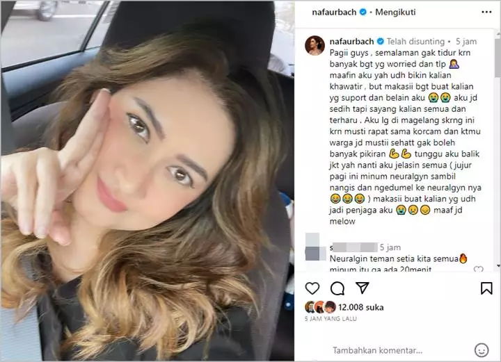 Nafa Urbach Ramai Dikhawatirkan Pasca Terseret Kabar Artis ‘N’ Pakai Obat Keras