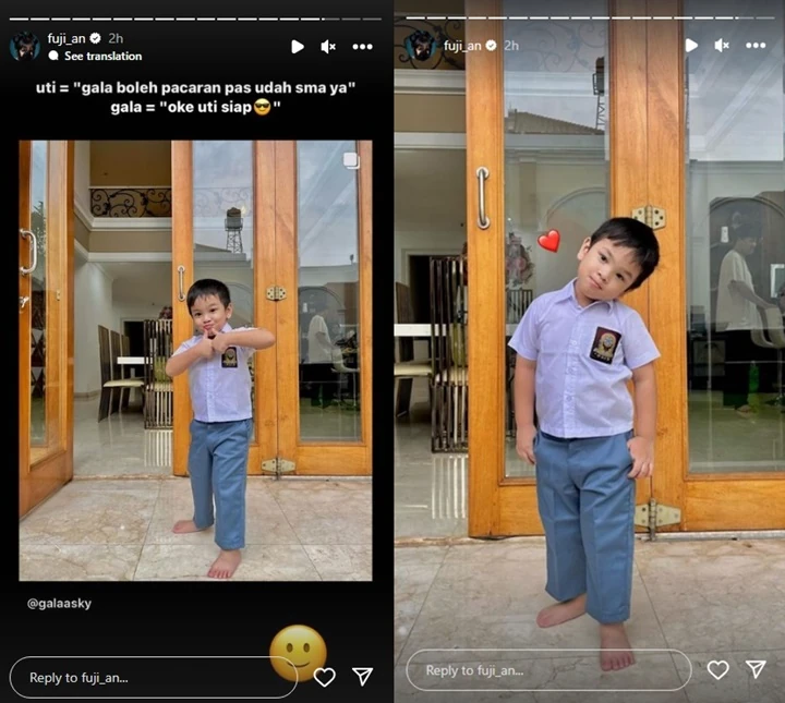 Fuji An Ketar-ketir saat Gala Sky Pamer Dandanan Pakai Seragam SMA