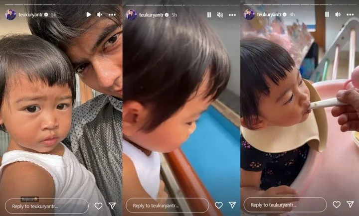 Teuku Ryan Momong Anak Sendirian Tanpa Ria Ricis