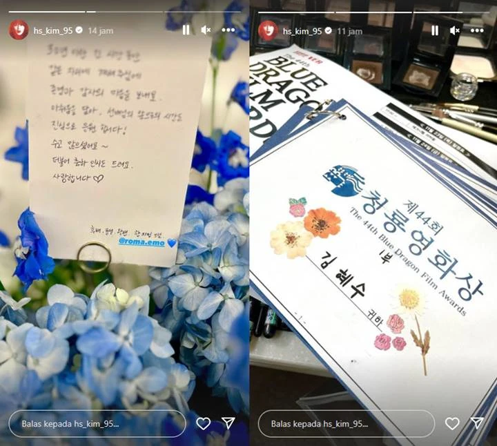 Kim Hye Soo mendapatkan hadiah dari Han Ji Min