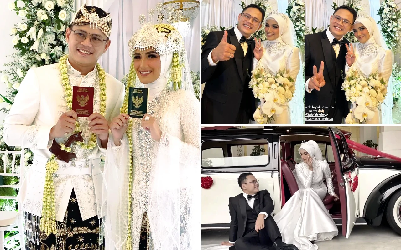 11 Potret Pernikahan Nadya Mustika Rahayu dengan Iqbal Rosadi yang Digelar Tanpa Kehadiran Keluarga