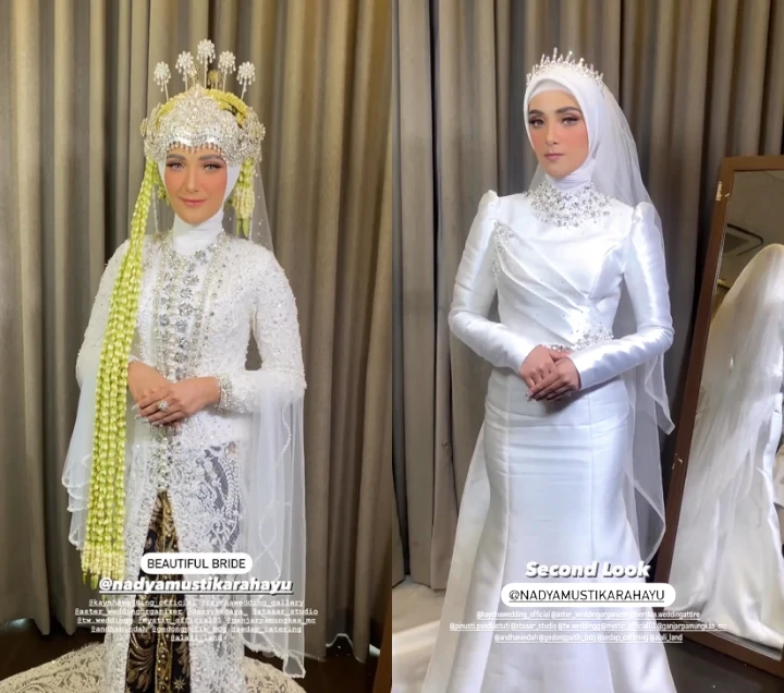 Penampilan Mempelai Wanita yang Bikin Pangling