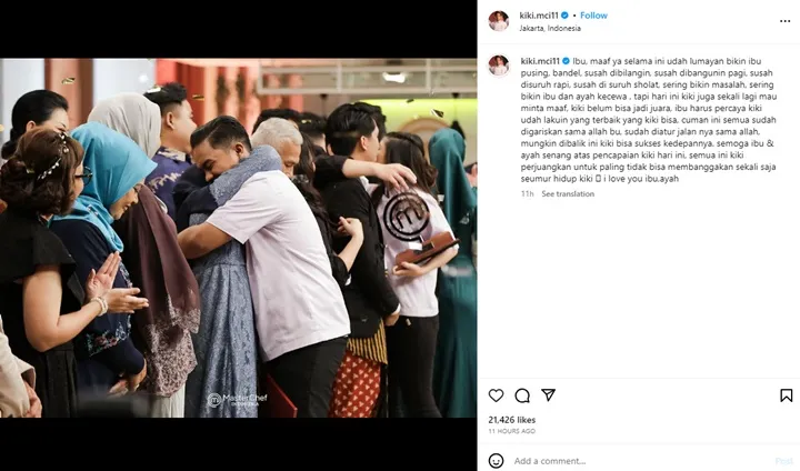Chef Arnold Isyaratkan Dukungan untuk Kiki MasterChef Indonesia Season 11