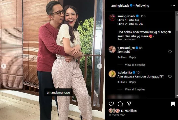 Aming Peluk Mesra Amanda Manopo Bikin Heboh Jagat Maya
