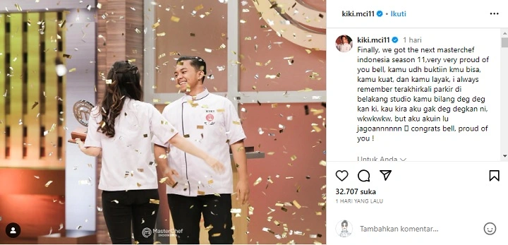 Kiki Beri Dukungan Atas Menangnya Belinda