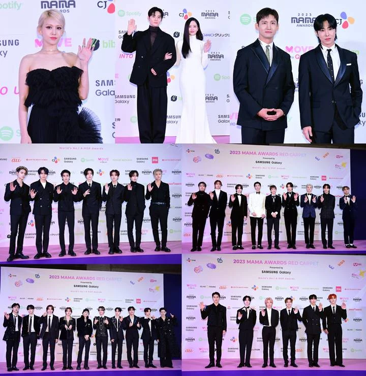 MAMA 2023: TXT dan RIIZE Lawan Arus Tren Monokrom di Red Carpet Hari Pertama