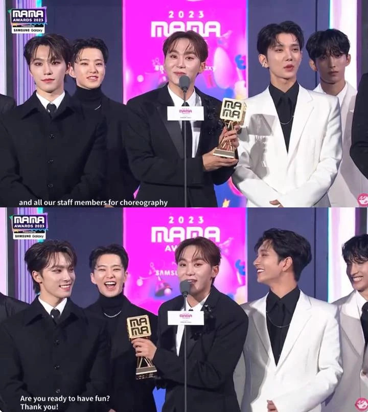MAMA 2023: SEVENTEEN Kebingungan Tanpa S.Coups saat Pidato Best Dance Performance