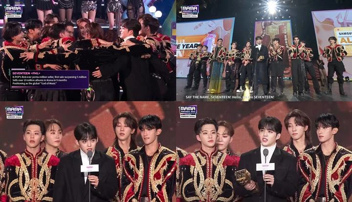 MAMA 2023: S.Coups Buat Kejutan Saat SEVENTEEN Terima Trofi Album of The Year