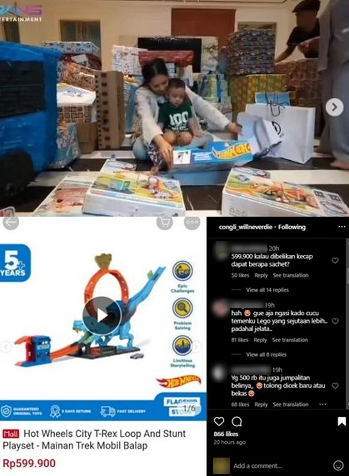 Keponakan Syahrini Beri Kado Murah untuk Putra Raffi Ahmad dan Nagita Slavina