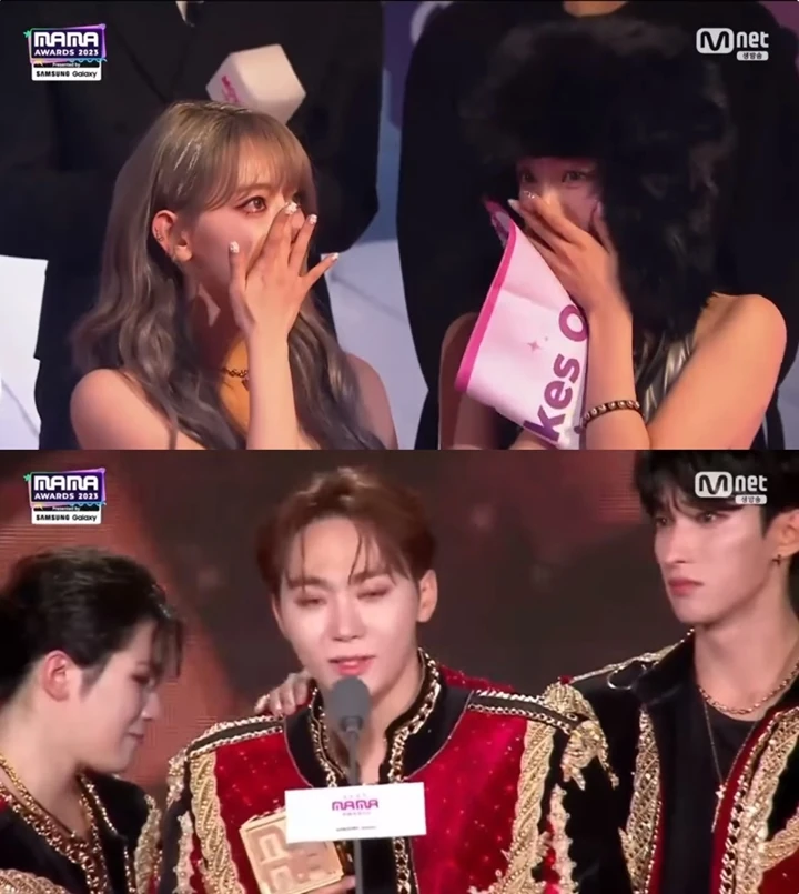 MAMA 2023: Sakura dan Eunchae LE SSERAFIM Dibuat Nangis oleh Pidato SEVENTEEN