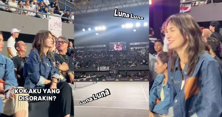 Luna Maya Salting Jadi Pusat Perhatian kala Nonton Pertandingan Tenis