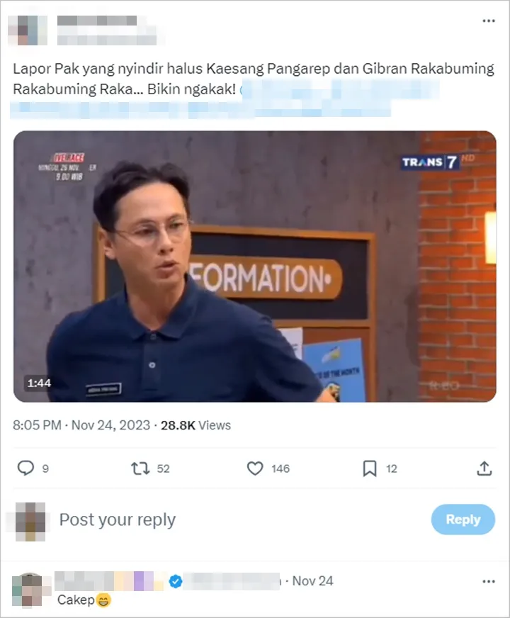 Andhika Pratama Diduga Sindir Kaesang Pangarep dengan Jokes Pinggir Jurang