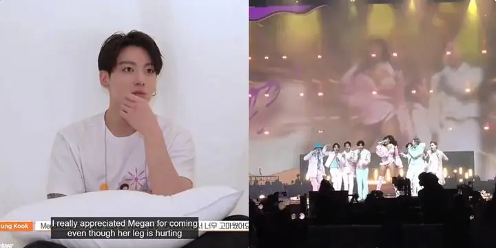 Jungkook BTS cerita tentang penampilan bersama Megan
