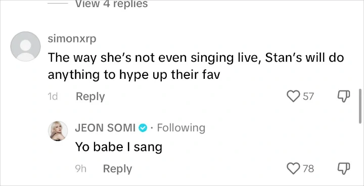 Jeon Somi Tanggapi Tuduhan Lip Sync di MAMA 2023 Jeon Somi Tanggapi Tuduhan Lip Sync di MAMA 2023