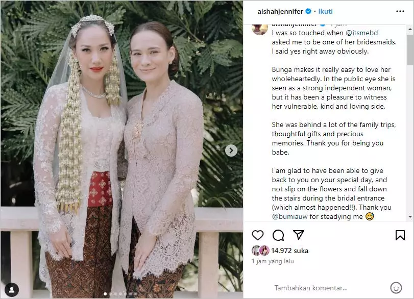 Adik Mendiang Ashraf Sinclair Ternyata Nyaris Terpeleset Kala Jadi Pengiring di Pernikahan BCL