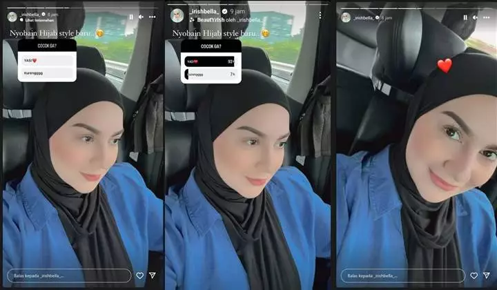 Irish Bella Pancarkan Pesona Elegan dengan Style Hijab Berbeda