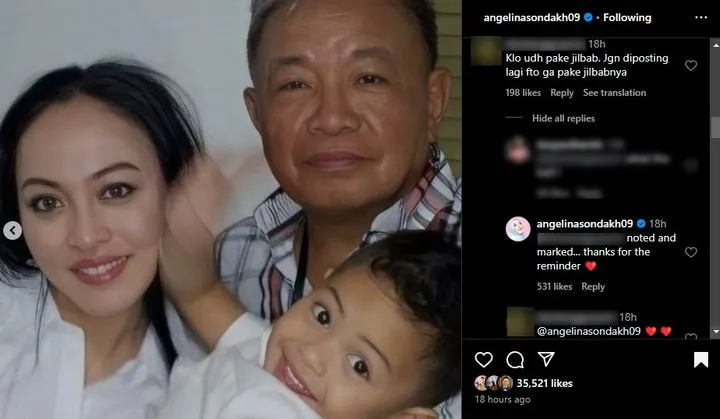 Angelina Sondakh Balas Kritik Netizen
