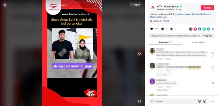 Fakta Dibalik Rekaman Viral Irish Bella dan Ammar Zoni Adu Mulut Terungkap