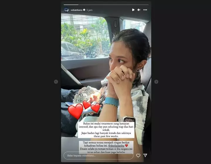 Vidi Aldiano Bongkar Peranan Penting Sheila Dara selama Pengobatan Kanker