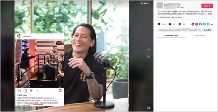 Chef Juna Kesal Omongannya di Podcast Dikaitkan ke Peserta ‘MCI’ Lain