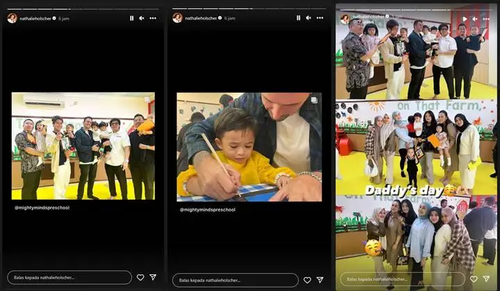 Ladislao Bikin Salfok kala Hadiri Acara Sekolah Putra Nathalie Holscher