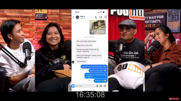 Deddy Corbuzier Protes Lihat Chat Mesra Sabrina Chairunnisa dengan Vidi Aldiano