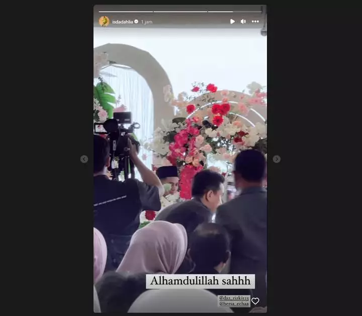 Rizki DA Resmi Nikahi Hersa Rahayu dengan Mas Kawin Perhiasan Emas