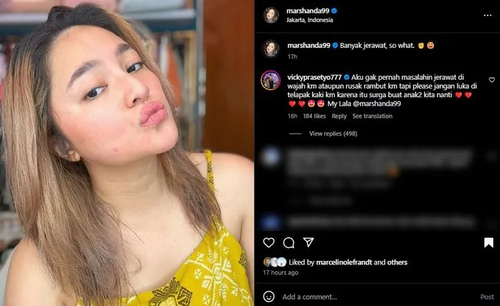 Marshanda Digombali Vicky Prasetyo