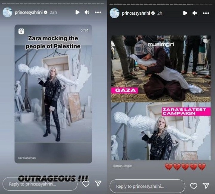 Syahrini Ikut Boikot Brand Fashion ZARA