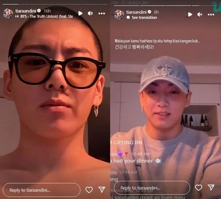 Tiara Andini Lepas Kepergian Jungkook BTS Wamil