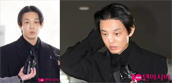 Yoo Ah In di persidangan pertama kasus narkoba