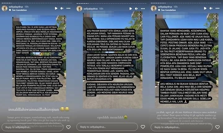 Zaskia Adya Mecca Emosi Lihat Postingan yang Seolah Memintanya Setop Bela Palestina