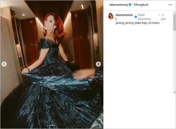 Marion Jola Bagikan Momen Langka Tampil Bak Princess