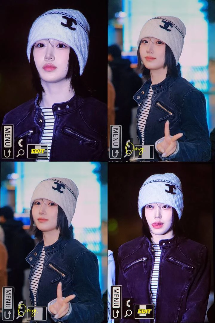 Haewon NMIXX di bandara