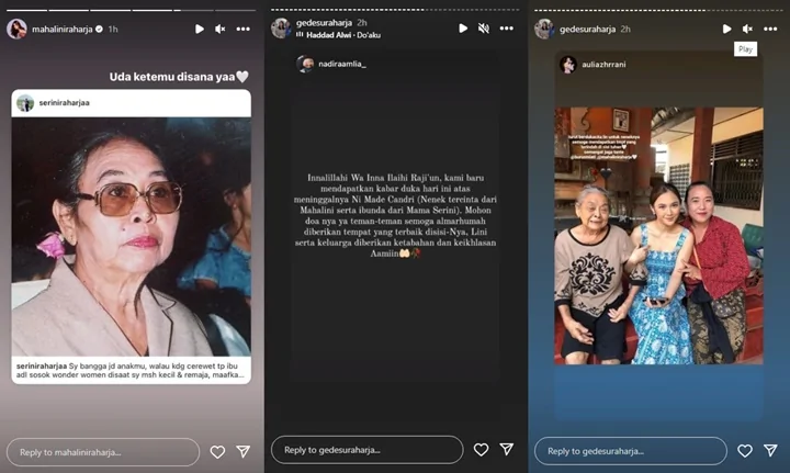 Mahalini Pajang Foto Cantik Sang Nenek Saat Bagikan Kabar Duka
