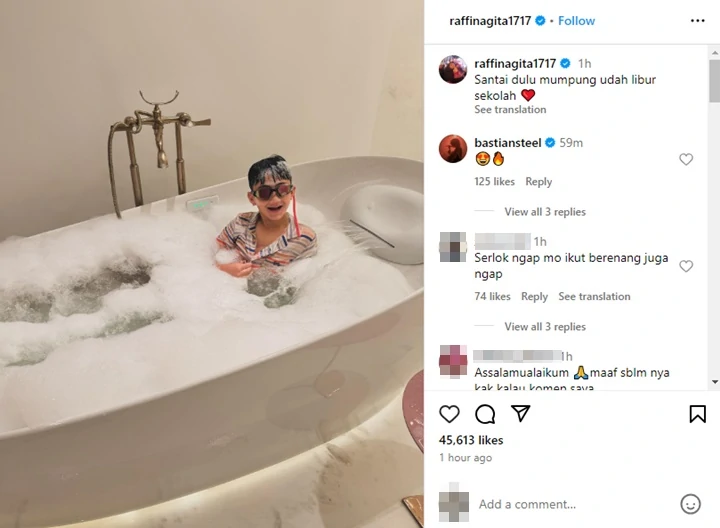 Rafathar Kegirangan Saat Jajal Barang Mewah Milik Nagita Slavina