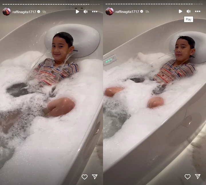 Rafathar Kegirangan Saat Jajal Barang Mewah Milik Nagita Slavina