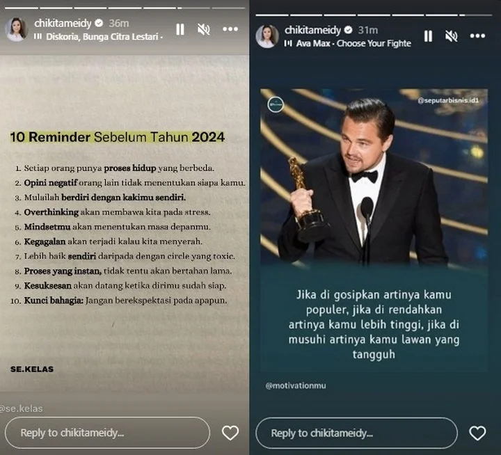 Chikita Meidy Unggah Kutipan Bijak di Tengah Rumor Nagita Slavina Kena Sentil Sarah Sechan