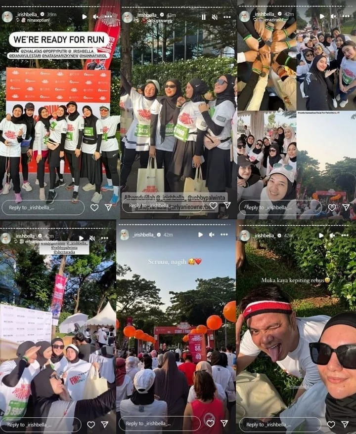 Irish Bella Ikut Lomba Lari