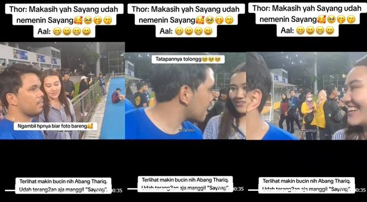 Thariq Halilintar Diduga Terang-terangan Panggil Sayang ke Aaliyah Massaid di depan Wartawan
