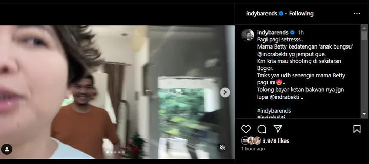 Indy Barends Tagih Uang ke Indra Bekti