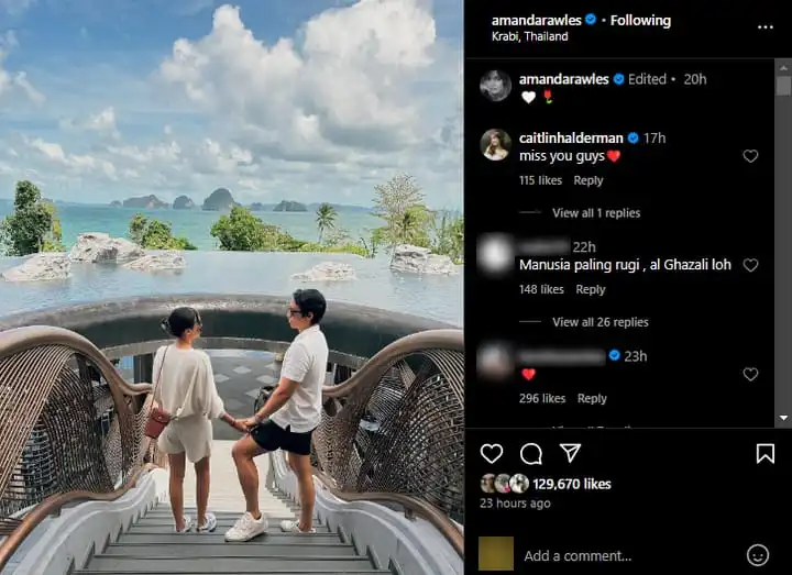 Amanda Rawles Diduga Segera Menikah