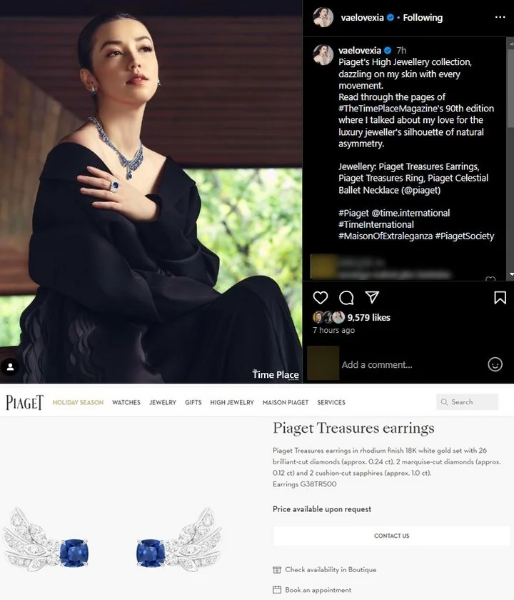 Velove Vexia Tampil Stunning dengan Perhiasan Super Mewah
