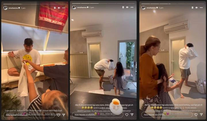 Ryan Delon Bertingkah Kocak Saat Ibu Mertua Akan Beri Kado