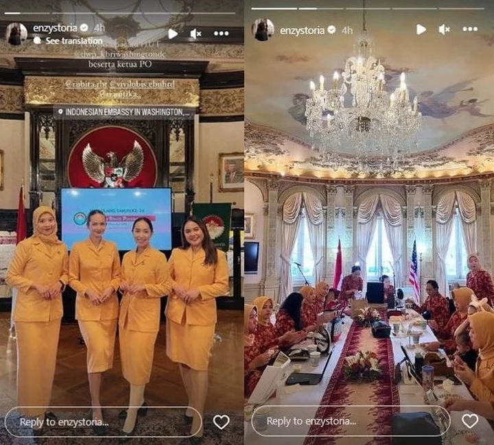 Enzy Storia Bareng Ibu-Ibu DWP Washington