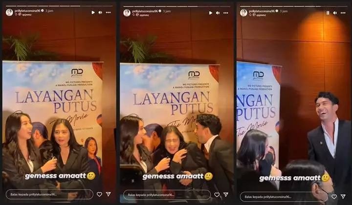 Reza Rahadian Bikin Gemas Lewat Aksi Jahil ke Prilly Latuconsina