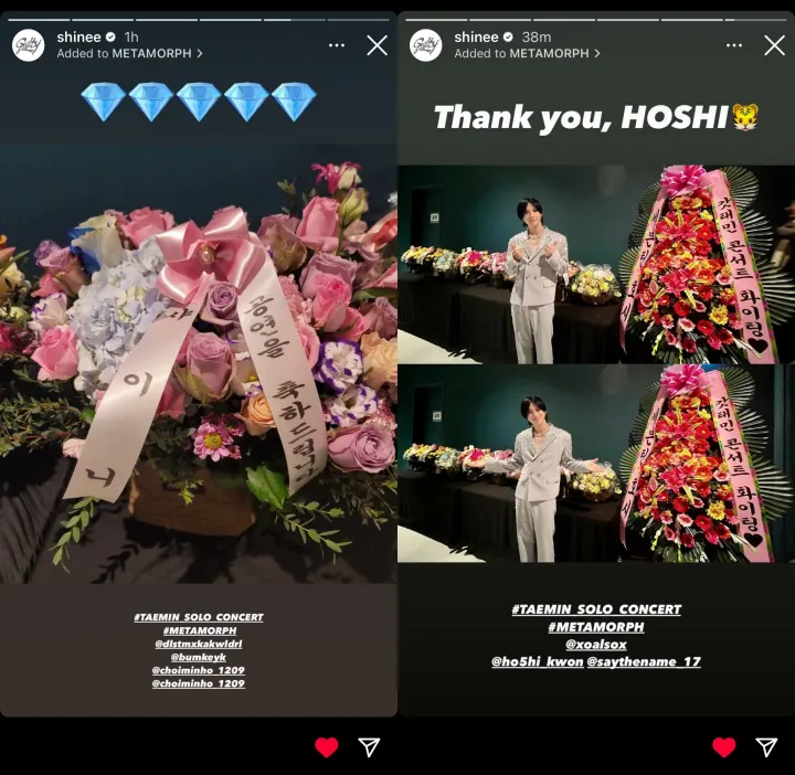 perbandingan hadiah dari member SHINee dan Hoshi SEVENTEEN untuk Taemin