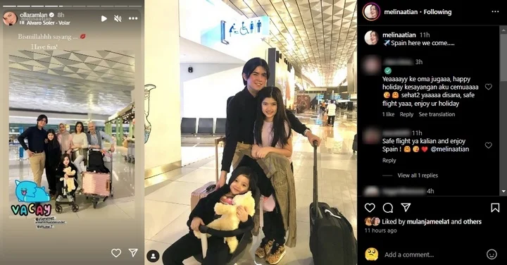 Olla Ramlan Lepas Kepergian Sean Mikael Liburan ke Spanyol Bareng Ibu Sambung