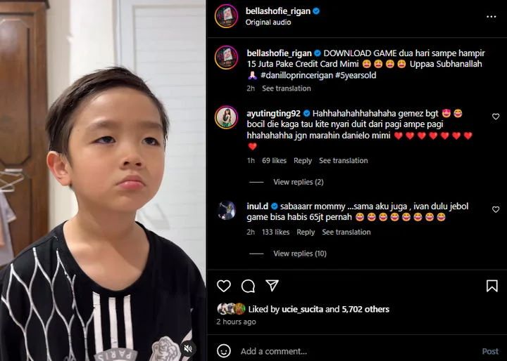Ayu Ting Ting Gemas Anak Bella Shofie Habiskan Belasan Juta Demi Game